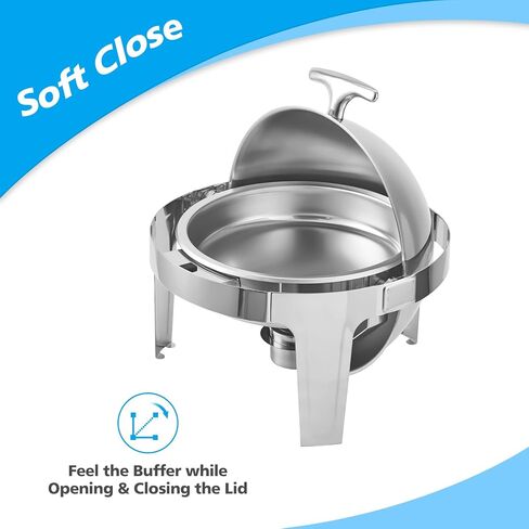 9 Qt Electric Chafing Dish Buffet Set, with Roll Top Viewing Lid, Stainless Steel Food Warming Tray, for Parties, Dinners and Catering, 1PACK in Saudi Arabia
