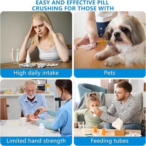 Small Electric Pill Crusher Fine Powder by Pill Mill - Hospital Grade Pill Crusher for Elderly - Pill Grinder, Extremely Fine Powder - Electric Pill Grinder for Medicine, Pill Crusher for Pets in Kuwait