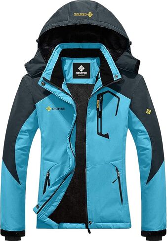 GEMYSE Women's Mountain Waterproof Ski Jacket Windproof Snow Coat With Hood in Kuwait