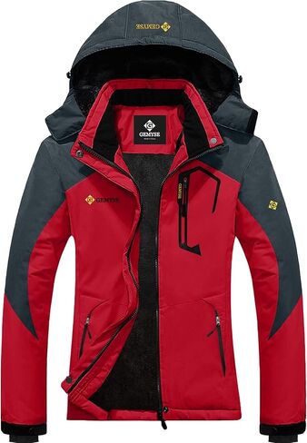 GEMYSE Women's Mountain Waterproof Ski Jacket Windproof Snow Coat With Hood in Kuwait