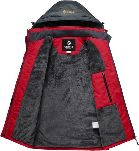 GEMYSE Women's Mountain Waterproof Ski Jacket Windproof Snow Coat With Hood in Kuwait