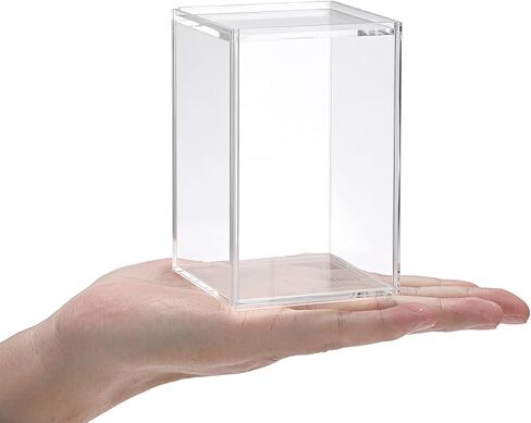 صندوق عرض أكريليك صغير من Hipiwe مع غطاء لعرض شخصيات الحركة الواضحة مع باب منزلق صندوق عرض شخصية قابل للتكديس مقاوم للغبار لمقتنيات الصخور in Kuwait