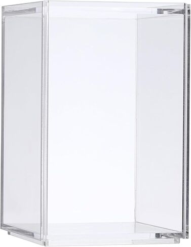 صندوق عرض أكريليك صغير من Hipiwe مع غطاء لعرض شخصيات الحركة الواضحة مع باب منزلق صندوق عرض شخصية قابل للتكديس مقاوم للغبار لمقتنيات الصخور in Kuwait