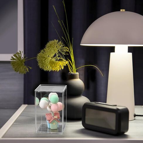 صندوق عرض أكريليك صغير من Hipiwe مع غطاء لعرض شخصيات الحركة الواضحة مع باب منزلق صندوق عرض شخصية قابل للتكديس مقاوم للغبار لمقتنيات الصخور in Kuwait