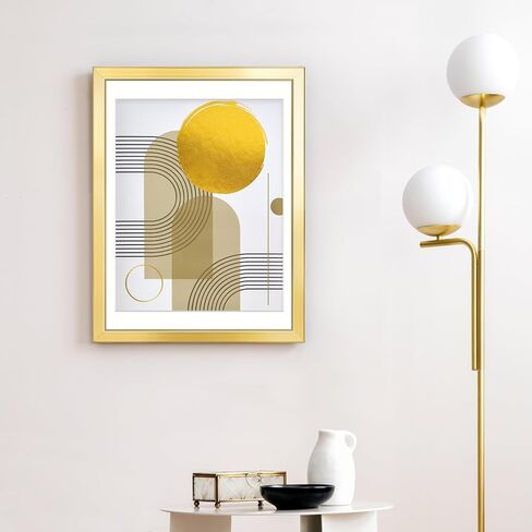 إطار صورة من الألومنيوم مقاس 18 × 24 باللون الأسود، إطار ملصق معدني ممتاز يعرض الصور مقاس 18 × 24 مع حصيرة أو 16 × 20 بدون حصيرة، إطار من الألومنيوم وزجاج شبكي مصقول، مناسب لتزيين الجدران (عبوة واحدة) in Saudi Arabia
