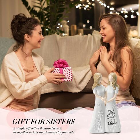 INLOMEM Friendship Gifts for Best Friends Women - Resin Sister Figurines Best Friend Sister Birthday Gift Ideas Unique Gifts for Sisters from Sister - Hand-Painted Figure (Granite) in Kuwait
