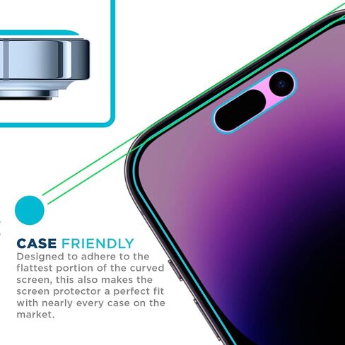 Tech Armor Privacy Screen Protector for iPhone 15 Pro 6.1 inch - Ballistic Tempered Glass, Anti-Spy, Case Friendly, Easy Installation, Bubble Free, Touch Support, 1 Pack in Saudi Arabia