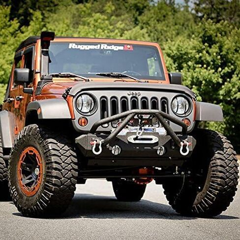 RealTruck Rugged Ridge All Terrain Bumper Overrider Hoop | Textured Black, Steel | 11542.14 | Fits All Terrain Bumpers from RuggedRidge in Saudi Arabia