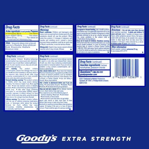Goody's Extra Strength Headache Powders 50 ea (Pack of 6) in Saudi Arabia