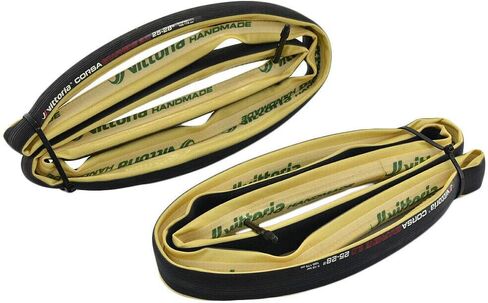 Vittoria Corsa G2.0 Graphene Tubular Tire 700x25C, Skinwall and Black, VT1977-T in Saudi Arabia