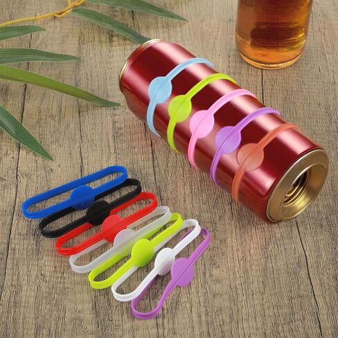Cup Markers For Drinks 24 Pcs Drink Markers Silicone Wine Cups Stretchable Marker Glass Cup Wine Glass Bottle Strip Tag Marker Drink Identifiers For Party Strip Tag Marker For Beer Bottle Mug Jar in Saudi Arabia