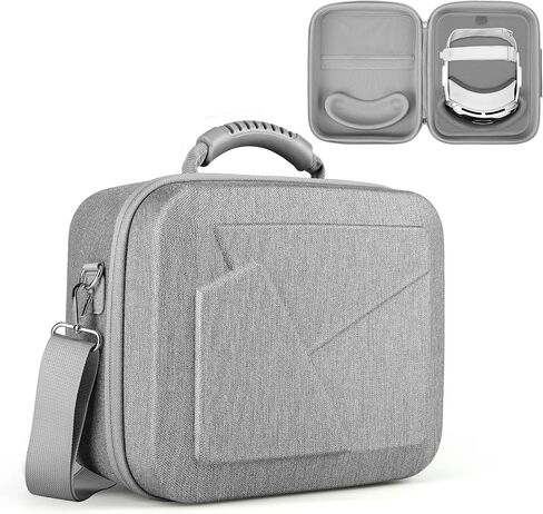 Hard Carrying Case Design for Apple Vision Pro and Apple Vision Pro Accessories, Hard Shell Bag with Adjustable Strap, Suitable for Travel and Home Storage in Saudi Arabia