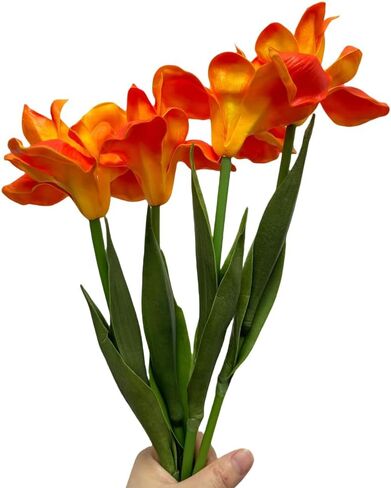 Rikyo 4pc Artificial Iris Flower Silk Flower,Flower Bouquet,Long Stem 18" Fake Ireland PU Flower for Arrangements Table Centerpiece,Party and Wedding,Flowers Artificial for Decor (Purple) in Kuwait