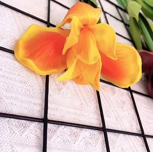 Rikyo 4pc Artificial Iris Flower Silk Flower,Flower Bouquet,Long Stem 18" Fake Ireland PU Flower for Arrangements Table Centerpiece,Party and Wedding,Flowers Artificial for Decor (Purple) in Kuwait