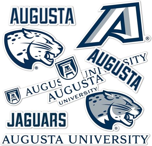 Desert Cactus Augusta University Sticker Jaguars Jags Stickers Vinyl Decals Laptop Water Bottle Car Scrapbook 13.46x10.94 Sheet T2 (Type 2) in Saudi Arabia