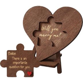 Will You Marry Me Puzzle - Will You Marry Me Sign, Wedding Proposal Ideas Surprise Engagement Proposal Wooden Sign (Quieres Ser Mi Novia Puzzle)