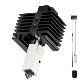P1P/P1S Hotend with 0.4mm Nozzle: Compatible with Bambu P1 Series 3D Printer, with Ceramic Heater & Thermistor, Silicone Sock