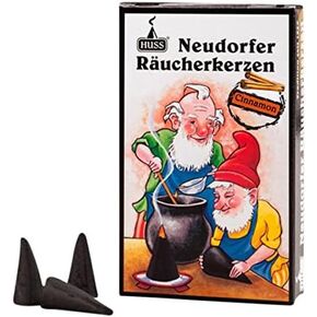 HUSS Incense Cones for German Incense Smoker - Cinnamon - Eco-Friendly Handmade in Germany