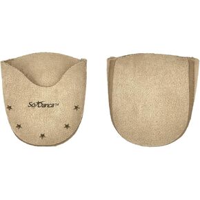 Microsuede Silicone Gel Toe Pads for Pointe Shoes, Vented (XL)