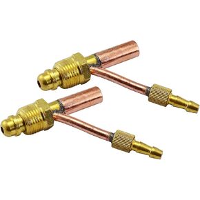 RIVERWELD Cables and Gas (Water) Separate Cable Connector Fitting for TIG Welding Torch (5/8"-18 Male WP26 2pk)