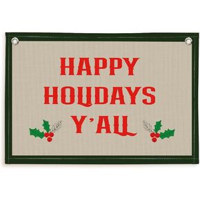 Christmas Decorations，Christmas Wall Tapestry for Bedroom，Holly Jolly Wall Hanging Linen Banner,Christmas Banners Indoor,Christmas Tapestry Flag,Xmas Holiday Decor For Home Bedroom Room 30x20