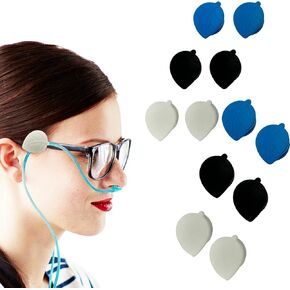 12PCS Oxygen Tube Holder Clips for Glasses, Nasal Cannula Ear Protectors, Oxygen Tube Clips for Comfort and Secure Fit, Compatible with Eyewear for Oxygen Users, Reduces Irritation and Slippage