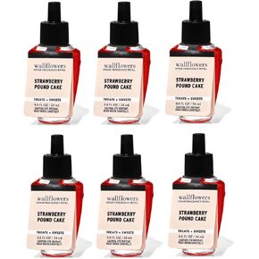 Strawberry Poundcake Wallflower Fragrance Refill by Bath + Body Works/White Barn - Pack of 6