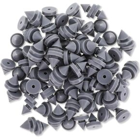 100 Pcs Rubber Door Silencer Metal Door Anti Collision Silencer 1/2 Inch Diameter Rubber Nail Heavy Duty Rubber Hinge Outlet Door Silencer for Metal Frame