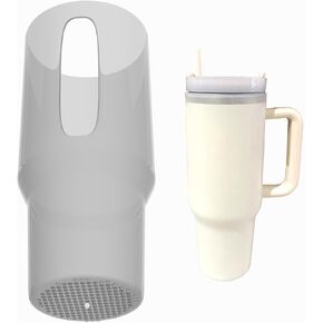 Oasisofclam Stanley Cup Accessory, Clear Stanley Bottom Protector, Silicone Boot for Stanley 40 oz Tumbler, Non-slip Design & Full Body Protect Stanley Boot, Best Gift for Stanley Lovers