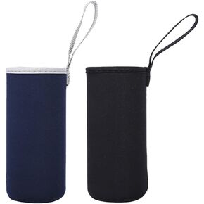 GSHLLO 2 Pcs Water Bottle Sleeves Drink Bottle Holder Bag Glass Bottle Carrying Pouch Drink Water Bottle Covers Case for Outdoor Camping