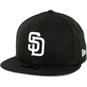 New Era 9Fifty San Diego Padres Basic Snapback Hat (Black/White) Men's MLB Cap