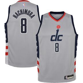 Outerstuff Rui Hachimura Washington Wizards #8 Gray Youth 8-20 City Edition Swingman Jersey