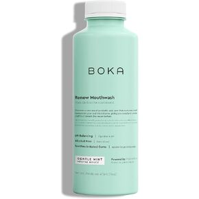 Boka Renew Mouth Wash for Adults - Mouthwash Alcohol Free, Mouth Rinse Fluoride Free Mouthwash, Bad Breath Mouthwash, Oral Rinse Mouthwash No Alcohol, Mouth Wash for Gums, Mouthwash Gum Health