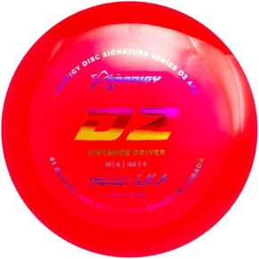 Prodigy D2 400 Plastic - Thomas Gilbert 2022 Signature Series | Overstable Disc Golf Distance Driver | Great Grip in All Conditions | Designed for Strong Throwers | Colors May Vary (170-174g)