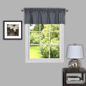 Achim Home Furnishings Sydney 58" x 14" Valance - Grey