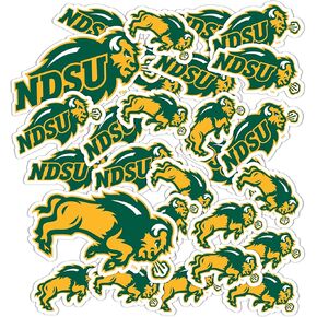 Desert Cactus North Dakota State University Stickers Bison NDSU NDState Vinyl Decals Laptop Water Bottle Car Scrapbook 13.43x10.98 Sheet T1 (Type 1-1)