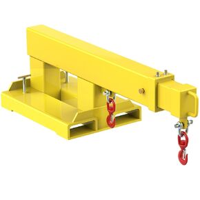 YITMOTOR Fork Mounted Telescoping Crane Jib Boom 5500lb Lift Capacity, Manual Telescopes 31in-79in for Warehouse or Factories
