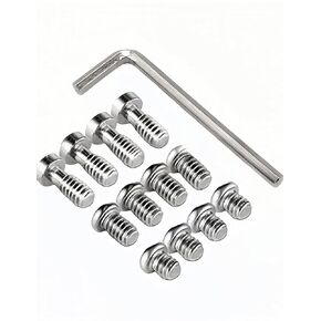 12 PCS Tiny Screws for Electronics - 1/4 Camera Mounting Screw Set with Hex Wrench