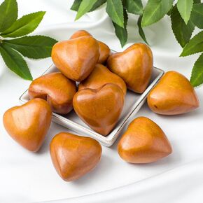 Henoyso 12 Pcs Handmade Wooden Hearts 3D Love Wood Carved Hearts Small Pine Wood Hearts for Crafts Engraved Wood Heart Decor for Anniversary Valentine Wedding Christmas Thanksgiving Gift Ornaments