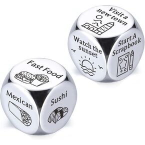 Anniversary Birthday Gifts for Men Women Her Him Date Night Gifts for Boyfriend Girlfriend Wedding Gifts for Couple Food Decider Anniversary Steel Gifts for Husband Wife Christmas Valentines Day Gifts