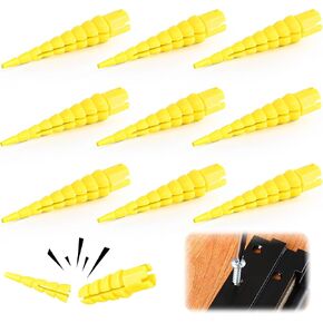10 Pcs Wood Anchor, Stripped Wood Screw Hole Repair Kit for Wood, Door, Fixing Stripped Wood Screw Holes Fast Fits Wood Screws Sizes #2 to #16