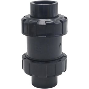 1 Inch PVC True Union Check Valve, Slip Swing Full Port Utility Check Valve, Sch80 Socket Pool Ball Check Valve for Backflow Prevention