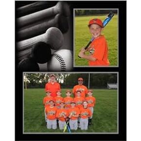 10 Pack Baseball Theme Photo Folder Frame Player/Team Theme 7x5 and 3x5