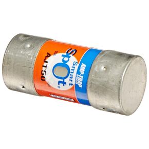 Mersen AJT Amp-Trap 2000 SmartSpot Time-Delay/Class J Fuse with Maximum Circuit Protection, 600VAC/500VDC, 200kA AC/100kA DC, 50 Ampere, 1-1/16"Diameter x 2-3/8" Length
