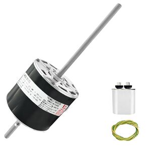 D1092 RV AC Motor Compatible with Coleman Mach RV AC Fan Motor, Direct Replace 1468-306, 7855MVA-A11U, Y6L457D01L, 1468A3069, 7184-0156, 1/3 HP, 115 Volts, 1675 RPM, with Capacitor, 5 Year Warranty