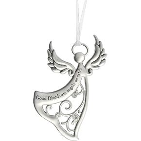 Ganz Angels By Your Side Ornament - Metal, Good friends are angels on earth