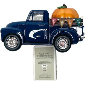 Bath and Body Works Fall Pumpkin Blue Pickup Truck Adjustable Wallflowers Scent Control Fragrance Plug