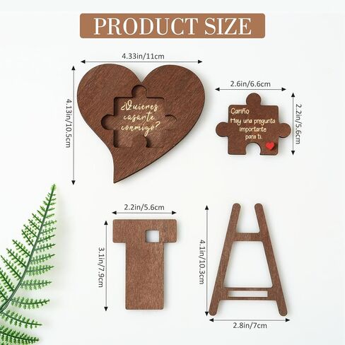 Will You Marry Me Puzzle - Will You Marry Me Sign, Wedding Proposal Ideas Surprise Engagement Proposal Wooden Sign (Quieres Ser Mi Novia Puzzle) in Saudi Arabia