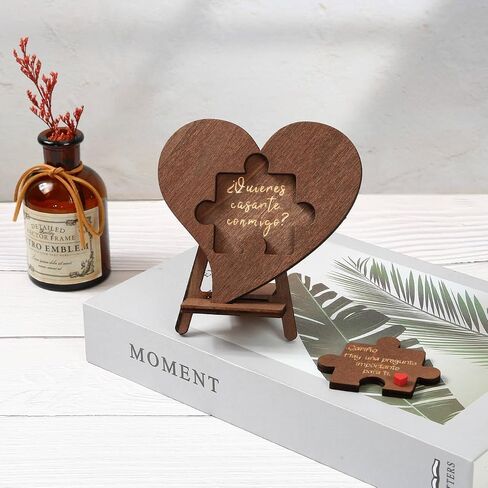 Will You Marry Me Puzzle - Will You Marry Me Sign, Wedding Proposal Ideas Surprise Engagement Proposal Wooden Sign (Quieres Ser Mi Novia Puzzle) in Saudi Arabia