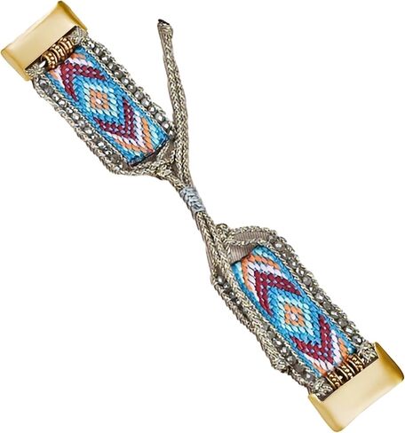 Retro Boho Braided Nylon Band Compatible with Fitbit Charge 5/ Fitbit Charge 6 Bands, Friendship Bracelet Handmade Woven Bohemian Beaded Western Dressy Strap Wristbands for Charge 5/ Charge 6 Advanced Fitness Tracker in Saudi Arabia